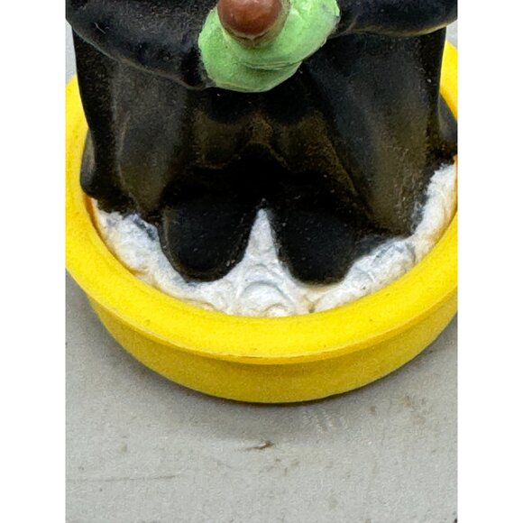 Vintage 1988 Wizard Of Oz Wicked Witch Figurine Black Hat Green Base stamp READ - Picture 3 of 10